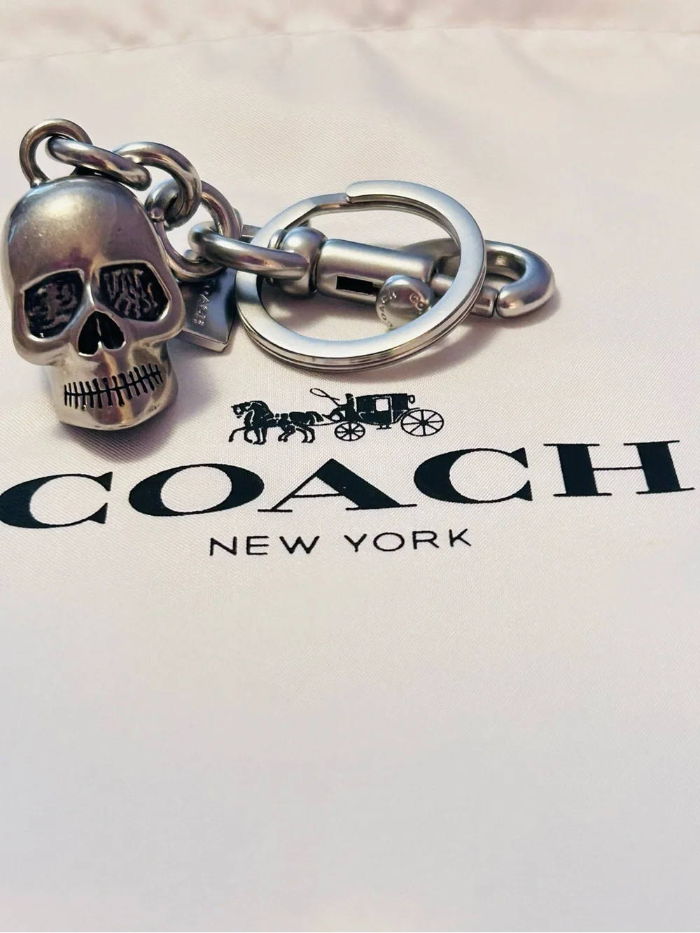NWOT EXTREMELY RARE Coach Skull Bag Charm/ Keychain